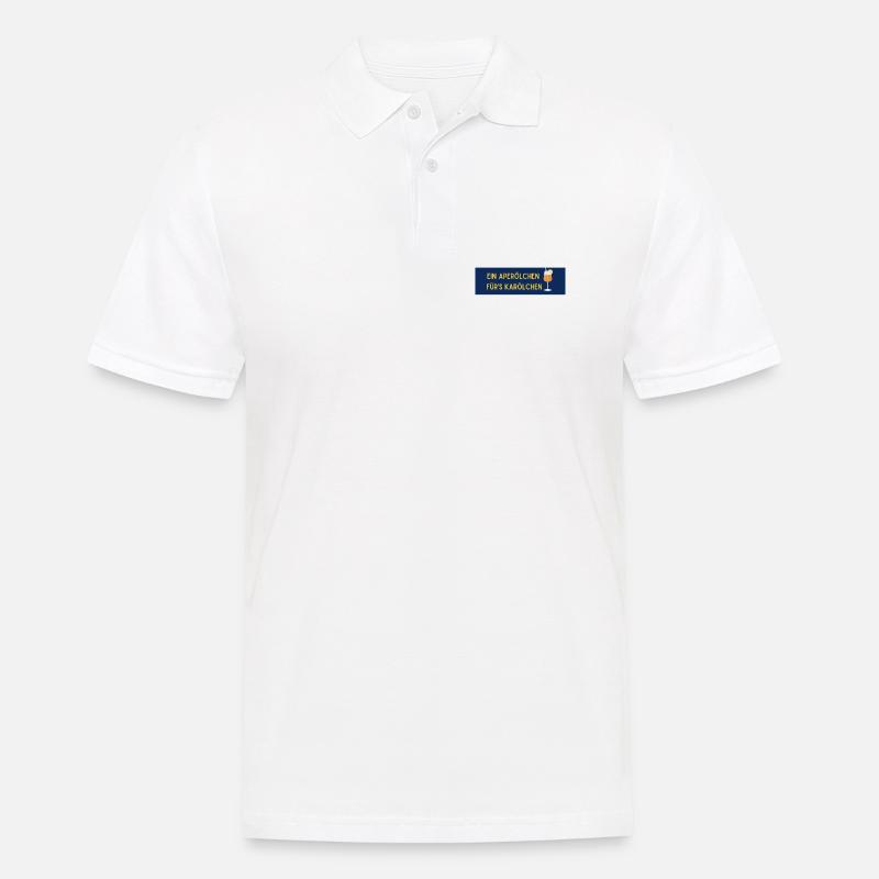 Aperölchen für's Karölchen - Männer Poloshirt - Weiß
