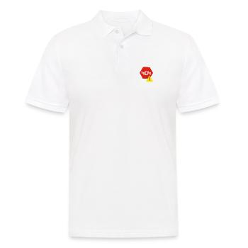 Humor im Code: Eine visuelle Fehlermeldung - Männer Poloshirt - Weiß - Vorne - Kai (181cm)