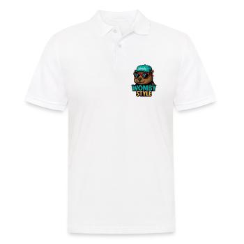 Castor style Womby avec lunettes de soleil - Polo Homme - blanc - Devant - Kai (181cm)