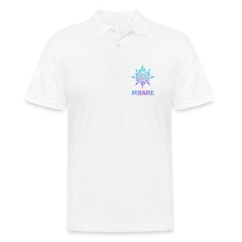 Starburst-Spiralgradient - Männer Poloshirt - Weiß - Vorne - Kai (181cm)
