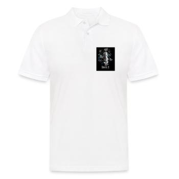 Black_Noir_SurrealismeT-shirtGrowthMindsetSuccess - Polo Homme - blanc - Devant - Kai (181cm)