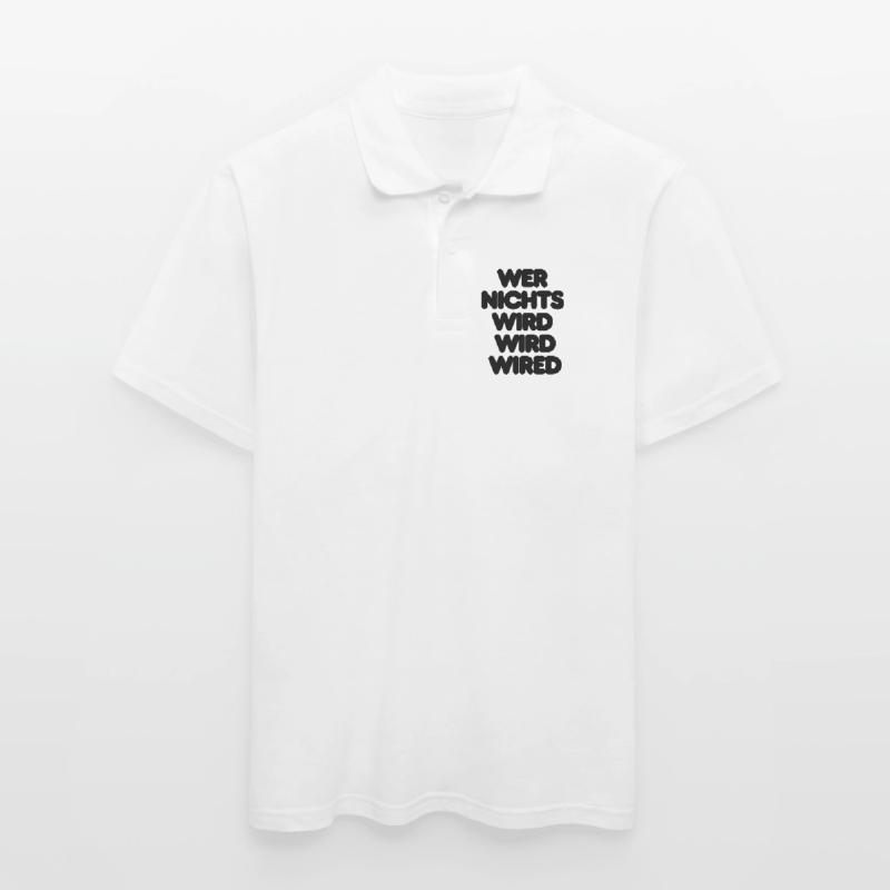 WER NICHTS WIRD WIRD WIRED – IT SPRUCH LUSTIG NERD Männer Poloshirt