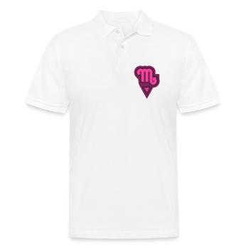 Scorpion tribal du zodiaque et eau - Polo Homme - blanc - Devant - Kai (181cm)