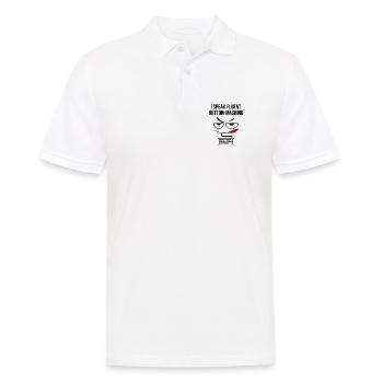 Ich spreche fließend Button-Mashing - Männer Poloshirt - Weiß - Vorne - Kai (181cm)
