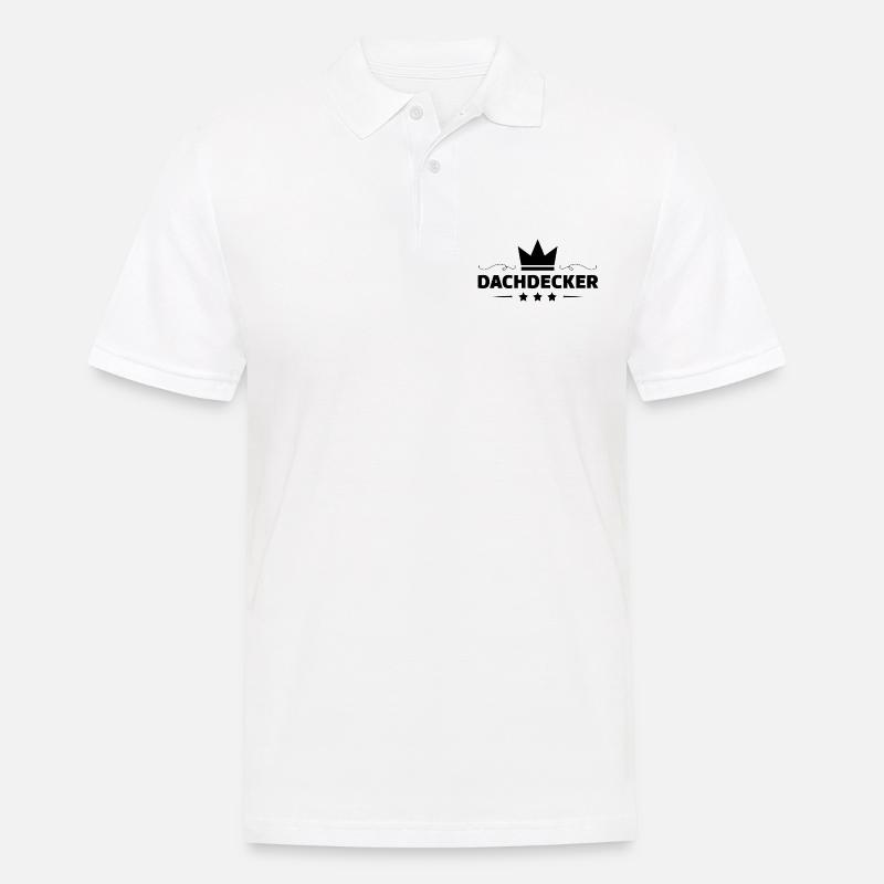 Dachdecker Beruf - Männer Poloshirt - Weiß