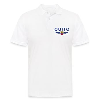 Quito Équateur Fans T-Shirt Design - Polo Homme - blanc - Devant - Kai (181cm)