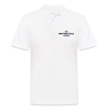 Équipe moto - Polo Homme - blanc - Devant - Kai (181cm)