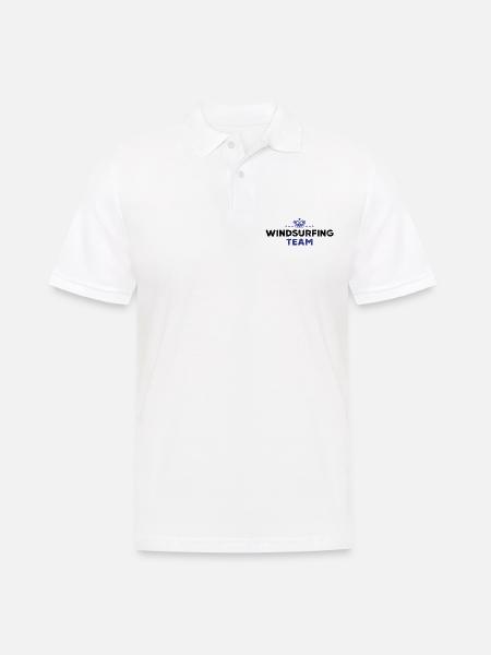 Windsurfing Team - Männer Poloshirt - Weiß