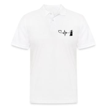 Extincteur Pulse Heart Love - Polo Homme - blanc - Devant - Kai (181cm)