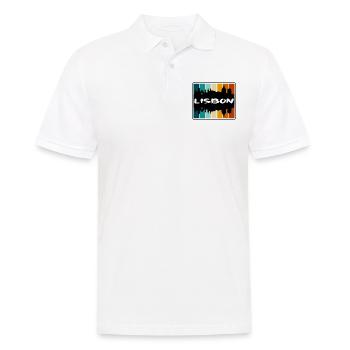 Lisbonne Portugal Skyline Silhouette Voyage Souvenir - Polo Homme - blanc - Devant - Kai (181cm)