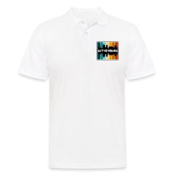 Göteborg Suède Skyline Silhouette Travel Souven - Polo Homme - blanc - Devant - Kai (181cm)