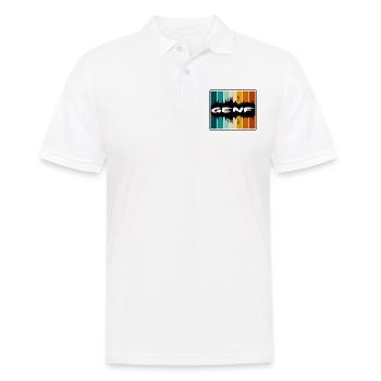 Genf Schweiz Skyline Silhouette Travel Souveni - Männer Poloshirt - Weiß - Vorne - Kai (181cm)