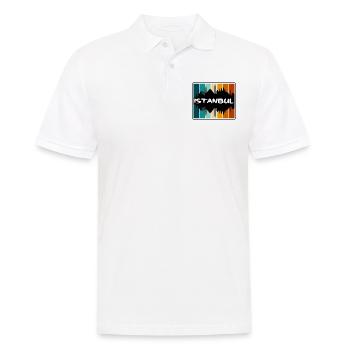 Istanbul Turquie Skyline Silhouette Souvenir de voyage - Polo Homme - blanc - Devant - Kai (181cm)