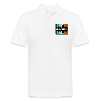 Gomel Weißrussland Skyline Silhouette Reise Souvenir - Männer Poloshirt - Weiß - Vorne - Kai (181cm)