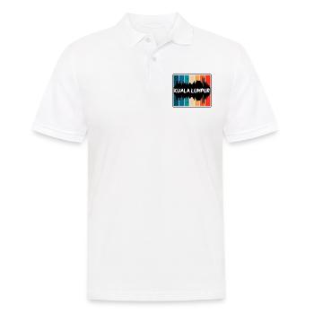 Kuala Lumpur Malaysia Skyline Silhouette Reisen So - Männer Poloshirt - Weiß - Vorne - Kai (181cm)