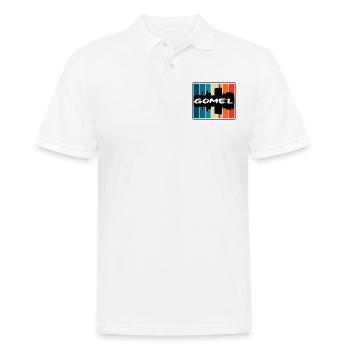 Gomel Weißrussland Skyline Silhouette Reise Souvenir - Männer Poloshirt - Weiß - Vorne - Kai (181cm)