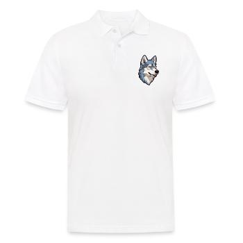 Westsibirische Laika-Hunderasse Karikatur Kawaii Abb. - Männer Poloshirt - Weiß - Vorne - Kai (181cm)