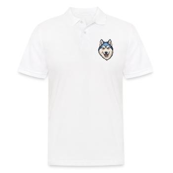Seppala Sibirischer Schlittenhund Hunderasse Cartoon Kawaii - Männer Poloshirt - Weiß - Vorne - Kai (181cm)