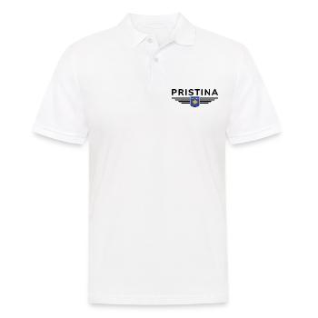 Pristina Kosovo Fan T-Shirt Design - Männer Poloshirt - Weiß - Vorne - Kai (181cm)