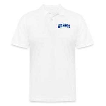 Greece - Männer Poloshirt - Weiß - Vorne - Kai (181cm)
