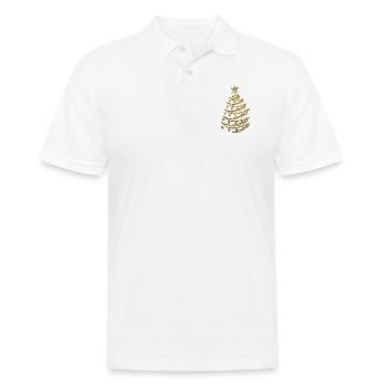 Weihnachtsbaum - Männer Poloshirt - Weiß - Vorne - Kai (181cm)