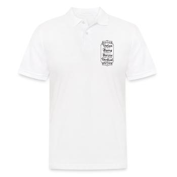 Bibelvers - Männer Poloshirt - Weiß - Vorne - Kai (181cm)