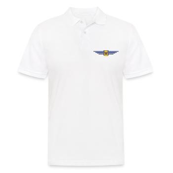 Barbados T-Shirt: Karibik-Feeling pur - Männer Poloshirt - Weiß - Vorne - Kai (181cm)