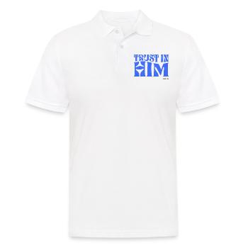 Christianisme Verset Biblique Chrétien - Polo Homme - blanc - Devant - Kai (181cm)