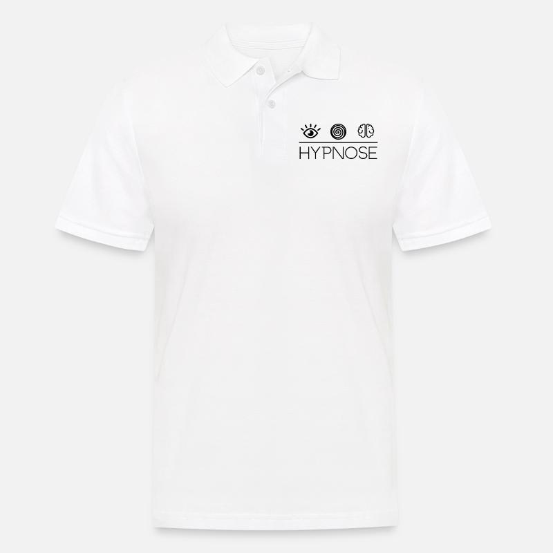 Hypnose T-Shirts Pullover Geschenkideen - Männer Poloshirt - Weiß