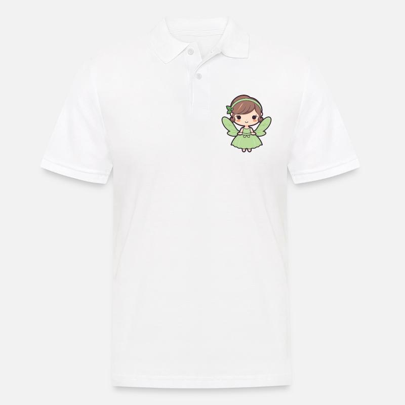 Fee Comic Niedlich - Männer Poloshirt - Weiß