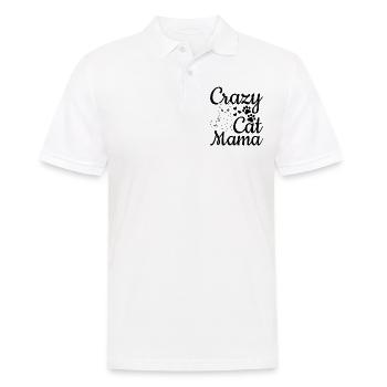 Katze Mama Niedliche Katze Mama Katzenliebhaber - - Männer Poloshirt - Weiß - Vorne - Kai (181cm)