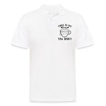 Amateurs de thé - C’est ma drôle de chemise de thé - - Polo Homme - blanc - Devant - Kai (181cm)