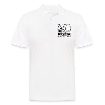 Es ist eine Katzensache, die du nicht verstehen wü - Männer Poloshirt - Weiß - Vorne - Kai (181cm)