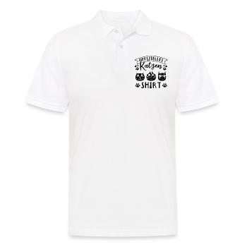Katzen Lustige Katze I Offizielles Katzen - Männer Poloshirt - Weiß - Vorne - Kai (181cm)
