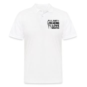 Amoureux des girafes Je viens d’aimer les girafes - Polo Homme - blanc - Devant - Kai (181cm)