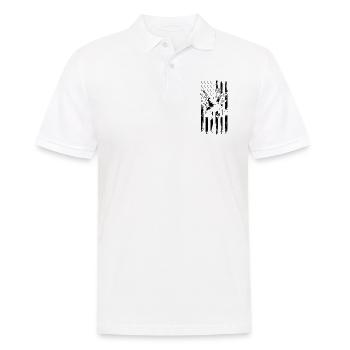 Axolotl Camouflage Flag Axolotl Camouflage - Men's Polo Shirt - white - Front - Kai (181cm)