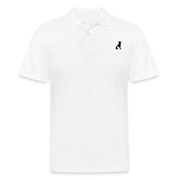 Dog & Cat Silhouette - Dog Owner Dog Lover Cat Lov - Männer Poloshirt - Weiß - Vorne - Kai (181cm)