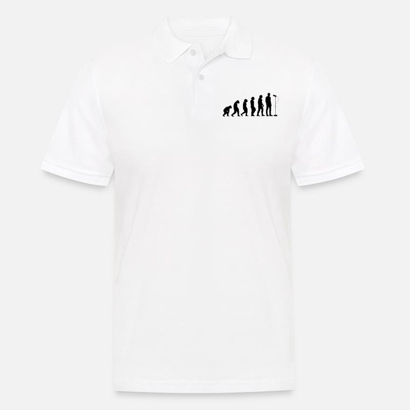 Podcast Evolution Podcaster Podcast Evolution - Männer Poloshirt - Weiß