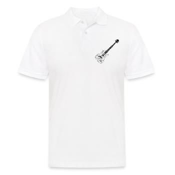 Guitar With Cats Guitar Player Guitar Musician Gui - Männer Poloshirt - Weiß - Vorne - Kai (181cm)