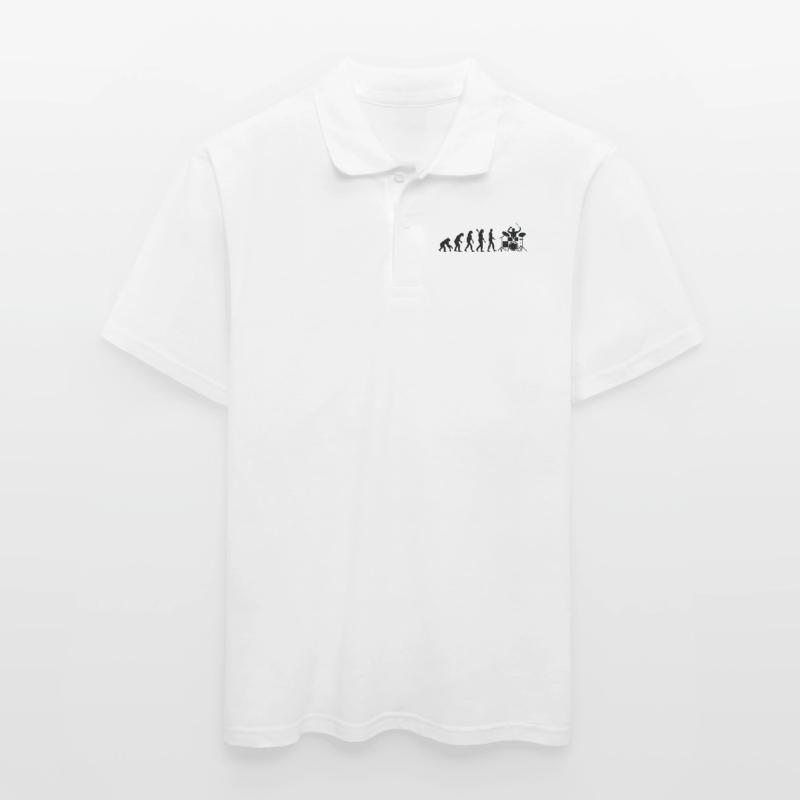 Drummer Evolution Drummer Drum Player Evolution Männer Poloshirt