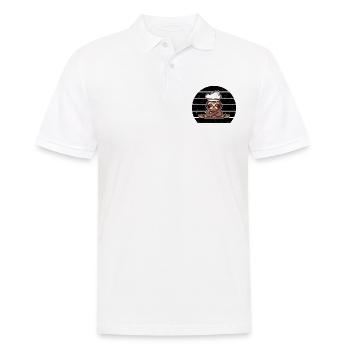 Sloth Cook Chef Hat Food & Sloth Lover Kitchen Che - Men's Polo Shirt - white - Front - Kai (181cm)