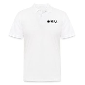 Je rends les gens beaux Quel est votre superpouvoir? - Polo Homme - blanc - Devant - Kai (181cm)