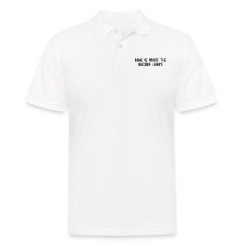 Sailing - Home Is Where The Anchor Drops - Männer Poloshirt - Weiß - Vorne - Kai (181cm)