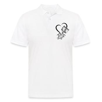 Congas Heart Conga Drums Instruments Conga Musicia - Men's Polo Shirt - white - Front - Kai (181cm)
