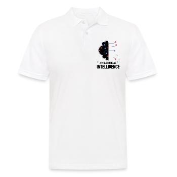 I'm Artificial Intelligence - Ai Artificial Intell - Männer Poloshirt - Weiß - Vorne - Kai (181cm)