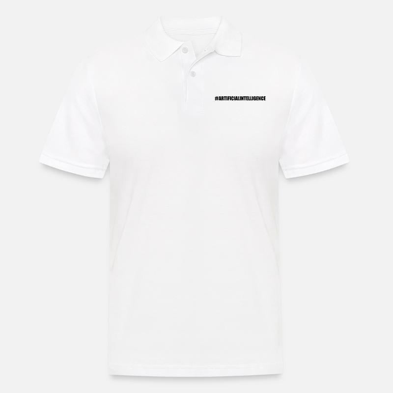#Artificialintelligence - Machine Learning & AI In - Men's Polo Shirt - white