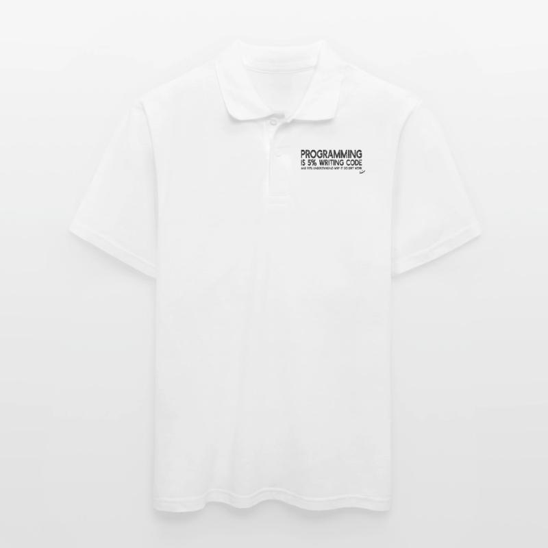Programming is 5% writing code - Computer Coding Men's Polo Shirt