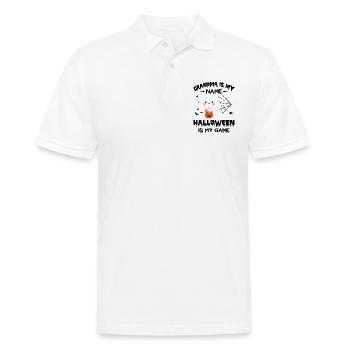 Grand-mère est mon nom Halloween est mon jeu - Halloweene - Polo Homme - blanc - Devant - Kai (181cm)