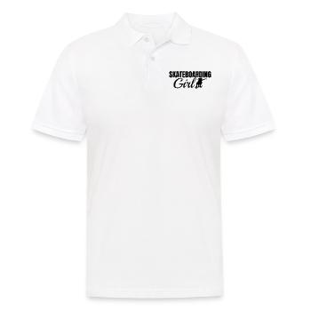Fille de skateboard - Polo Homme - blanc - Devant - Kai (181cm)