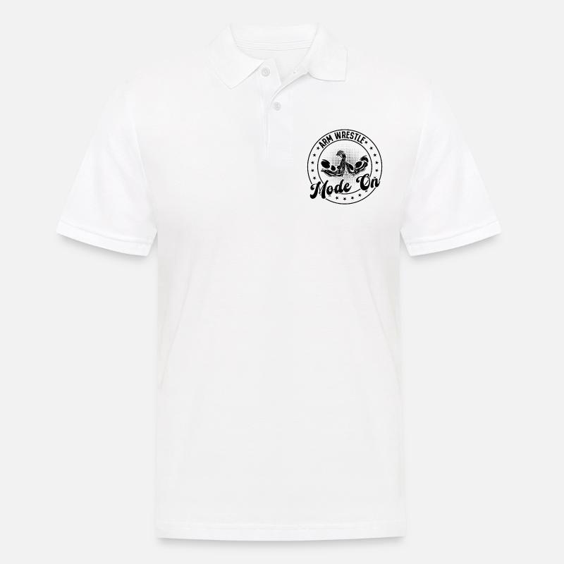 Mode Bras de fer activé - Bras de fer Bras de fer - Polo Homme - blanc